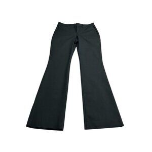 Old Navy Womens Black High-Rise Pixie Flare Pants Size 6 With Secret Smooth Pock